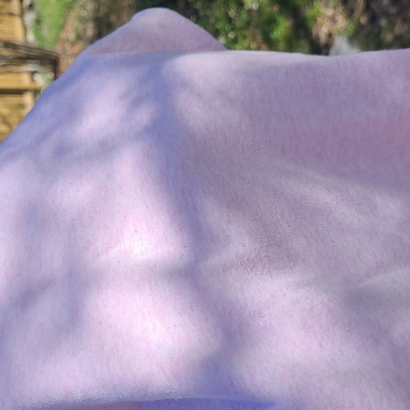 Talbots Petites: Pale Heathered Pink 3/4 Sleeve, Boat Neck, 100% Cotton Shirt MP - Picture 11 of 14